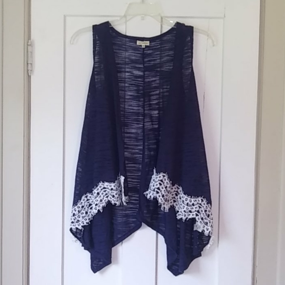 SELF ESTEEM Lace Hem Cardigan Size XL - Picture 1 of 5